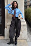 Dark Brown Pleated Pocketed Balloon Women's Pants MG2692 - 7