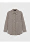 Lcw Modest Brown Plaid Women's Shirt Tunic - 6