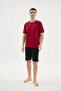 New Season Men's Reçme Collar Shorts Set - 8
