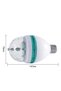 Multicolor Rotating Bulb, with Disco Effect, E27, socket adapter, 85-260 V, LED, 3W - 3