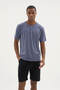 New Season Men's Reçme Collar Shorts Set - 5