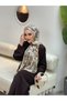 Luxury Voile Silk Shawl Hijab Foulard Scarf Shawl Horse Pattern 70 X 180 cm