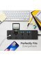 Extension Lead with 3 USB Slots | 2 Meter Cable Cord Power Strip, 3 Way Universal Socket | Sm - 7