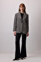 Lock Patterned Blazer Jacket