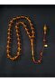 Crimped Amber Natural Stone 33 Grained Systematic Tassel Amber Prayer Beads Gift Religion Islam Accessory - 6