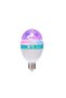 Multicolor Rotating Bulb, with Disco Effect, E27, socket adapter, 85-260 V, LED, 3W - 4