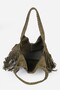 Valeria Tassel Detailed Genuine Suede Leather Bag - 4