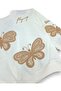 Girl Child 2-3-4-5-6 Years Old Butterfly Printed Compact Seasonal Top and Bottom Set - 4