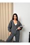 Buttoned Knitwear Double Set - 5