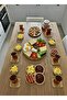 15-Piece Bamboo Presentation Set: 6 Snack Bowls, 6 Tea Plates, 2 Compartment Plates, Glass Teapot, Rotating Presentation Tray - 2
