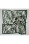 Emerald Green Mink Geometric Pattern Shiny Scarf 75014-06 - 6