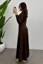 Women's Bitter Brown Modal Blouse Double Suit - 8