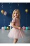 Girl's Tweed Print Tulle Dress - 3