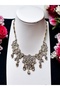 Garden Choker Zircon Stone Embroidered Engagement Henna Wedding Choker - 2