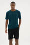 New Season Men's Buttoned Collar Shorts Suit - 2