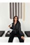 Women's Modal Fabric Satin Garnished Hooded Wide Leg Tracksuit Set - 7