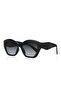 Paula Geometric Unisex Black Uv400 Sunglasses with Filter - 5