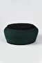 Namaz Sarigi - Green Fabric - Black Skullcap - Round Wrap - Nâli Şerif - 7 Meters - 4