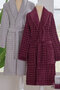 Tricot Velvet Family Bathrobe Set 100% Cotton 6 Pieces (2 Bathrobes + 2 Bath Towels + 2 Hand Towels) - 2