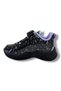 Kuromi 725-26 Glittery Shiny Leather Anatomical Girls' Sneaker Black Li̇la 26-30 - 3