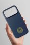 iPhone 17 Pro Max Compatible Yellow Arma Navy Blue Silicone Licensed Phone Case - 3