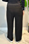 Plus Size Knitwear Loose Fit Trousers 2518 Black - 3