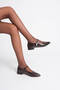 Women's Bitter Brown Daily Short Heeled Shoes Bp23Ms01B - 4
