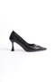 Women's Black Patent Leather Shoes Bp08Ms25K - 3