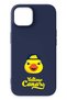 iPhone 14 Compatible Yellow Canary Navy Blue Silicone Licensed Phone Case