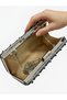 Women's Stone-Embellished Handbag and Long Chain Strap Bucket Model Evening Dress Bag (Wedding Engagement Marriage Prom Graduation) - 8