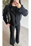 Black Organza Shirt Jacket - 4