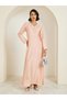 Women Pink Embellished A-Line Jalabiya