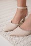 Stoned Women's Beige Heeled Shoes Bp12Ms02C - 4