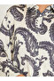 Black Paisley Print Long Sleeve Satin Shirt - 4
