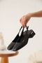 Women's Matte Black Heeled Shoes Bp08Ms35K - 3