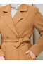 Belted Lined Melton Coat Rc3112 - 7