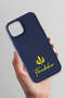iPhone 14 Compatible Palamut Navy Blue Silicone Licensed Phone Case - 3