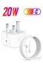 MFi Certified 20W USB C Fast Charger Plug Cable for iPhone 13 12 Pro Max/Mini/11/XS/XR/X/8 Plus/iPad