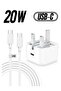 iPhone 15,15 Pro,15 Pro Max iPhone Plug and 2M Cable, 20W C-C Fast Charger Plug
