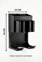 Wall Mounted Equipment Box with 4 Nozzles and Blow Dryer Holder 15X24 cm Black - 2