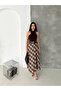 Women's Long Flared Plaid Skirt with Belt – Modern Take on Timeless Elegance - 6
