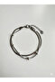Women's Double Silver Color Steel Bracelet Gift - 2