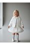 Baby Girl Heart Detailed Pocketed Buttoned Jacket