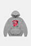 Rolling Stones Voodo Lounge Printed Oversize Unisex Washable White Hoodie - 2