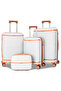 Hard Shell Unbreakable Expandable PP 4 PCS Set Luggage, Lightweight, Secured Lock Suitcase