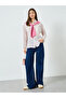 Pink Striped Long Sleeve Shirt with Pink Neck-Tie - 2
