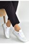 Merja White Leather Lace-Up Sneakers - 2