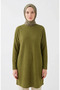 Comfortable Cut Seasonal Tunic, Does Not Show under Clothes, Plus Size Tunic, Mother's Tunic 8766-03 Pistachio Green - 3