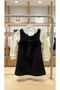 Black Dress with Bow Detail, White Bodysuit, 2-Piece - 7