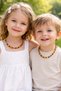 Children's Unisex Amber Success, Evil Eye Genuine Necklace 1 Piece 35 cm (Ort. 5-7 Gr)